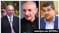 Արցախի նախկին նախագահներ Արկադի Ղուկասյանը, Բակո Սահակյանը և Արայիկ Հարությունյանը, արխիվ