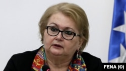 Ministrica vanjskih poslova BiH Bisera Turković na konferenciji za medije u Sarajevu, 5. maja 2021.