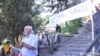 Лидер Объединения «Национальное самоопределение» Паруйр Айрикян на митинге в Ереване, 20 июля 2015 г.