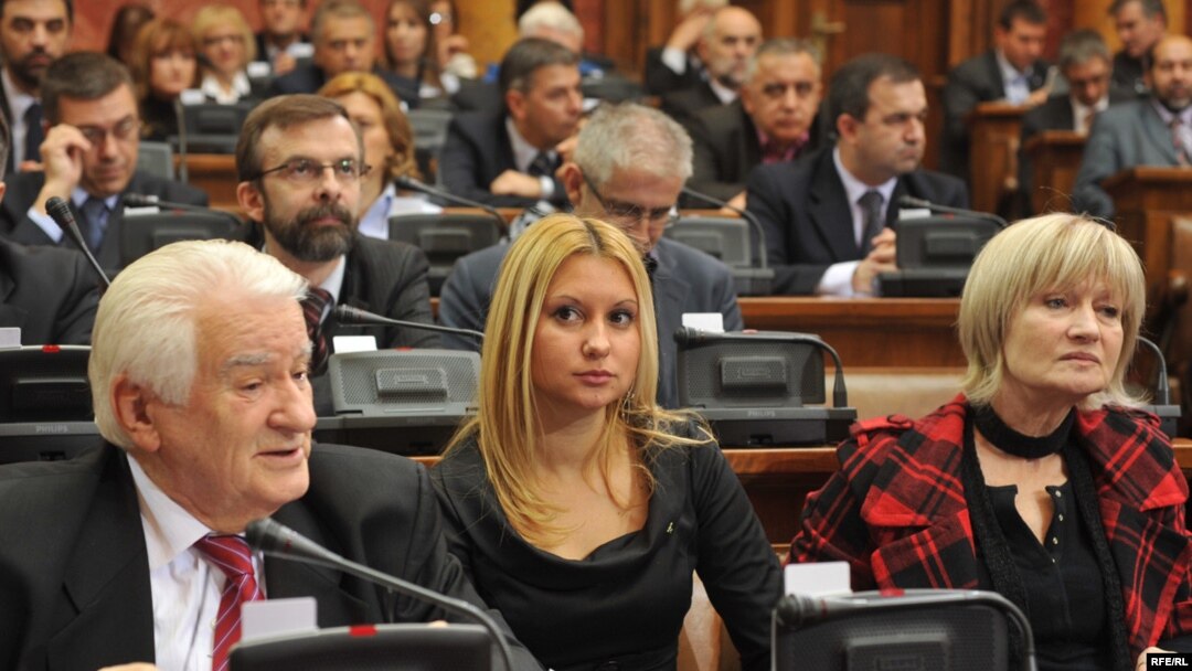Poslanici u Skupštini Srbije za vreme sednice 30. marta. 2010. godine 