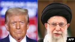 د ټرمپ او خامنه يي ګډ جوړ شوی عکس