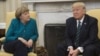 Анґела Меркель та Дональд Трамп під час переговорів у Білому домі. Вашингтон, 17 березня 2017 року
