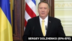 Державний секретар США Майк Помпео під час його візиту до України. 31 січня 2020 року