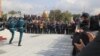 Бишкекте башаламандык учурунда 11 автобус зыян тартты