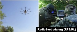 Екіпаж безпілотного літального апарату летить в розвідку у районі Світлодарської дуги