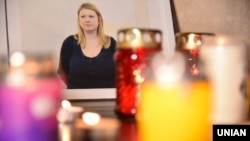 Мітинг-реквієм пам'яті громадської активістки Катерини Гандзюк «Її вбили» у Львові, 4 листопада 2018 року