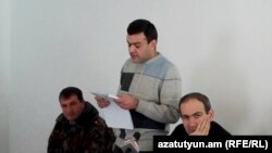 Никол Пашинян на заседании Апелляционного суда в УИУ «Артик», 18 февраля 2011 г. 