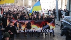 Студентська хода у Львові на честь третьої річниці Майдану (відео)