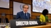 Rafael Grossi na vanrednom sastanku Upravnog odbora IAEA o izraelskom napadu na Iran, koji je pogodio nuklearne ciljeve, uključujući nuklearni kompleks Natanz, u sjedištu IAEA u Beču, Austrija, 16. juna 2025.