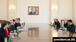Prezident İlham Əliyev Avropa İttifaqının ali nümayəndəsi Kaya Kallası qəbul edib.