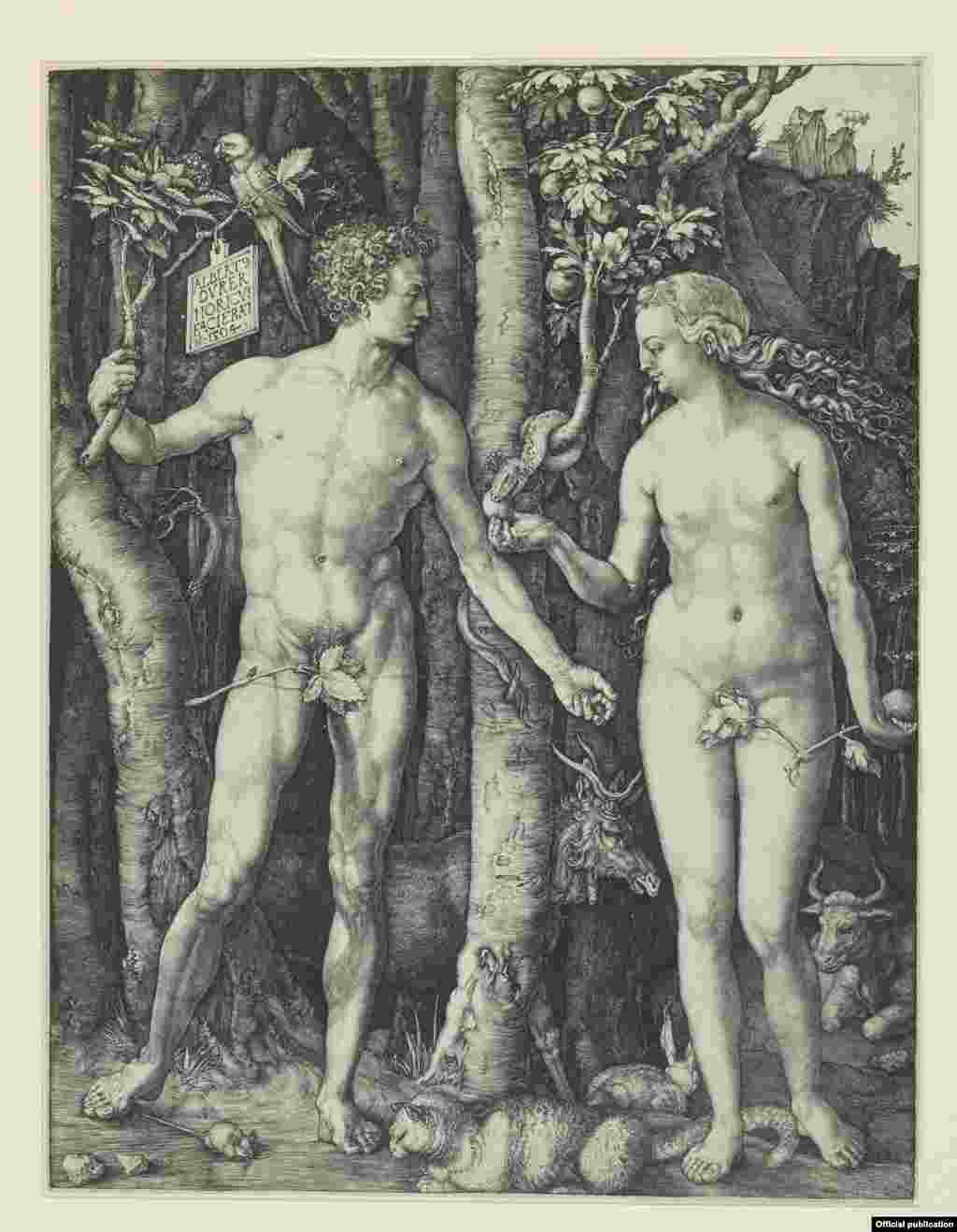 Adam și Eva, 1504 (Muzeul Național German, Nüremberg)