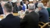 Еврокомесарот за преговори Јоханес Хан и европратениците Иво Вајгл, Едвард Кукан и Кнут Флекенштајн во посета на Македонија 