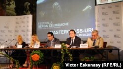 Conferința de presă de la Ateneul Român cu ocazia deschiderii Festivalului Muzical „Celibidache 100”